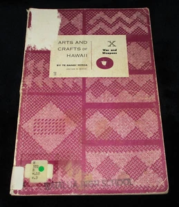 ARTS AND CRAFTS OF HAWAII X WAR AND WEAPONS TE RANGI HIROA Buck Scarce 1964 - Imagen 1 de 9