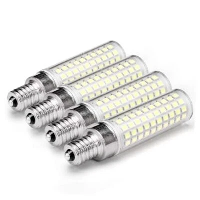 E12 100 Watt Equivalent LED Candelabra Bulbs 10W 100W 6000k Daylight White - Image 1 of 4
