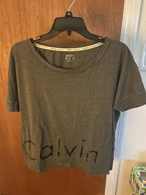 Женский функциональный зеленый/серый топ Calvin Klein — размер M - Изображение 1 из 4