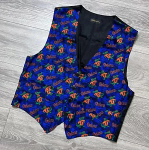 Gilet uomo Merge Left Blue USF Florida Gators seta all over logo grafico bottoni S - Foto 1 di 11