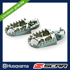 FUSSRASTENANLAGE EVO HUSQVARNA 125 250 300 350 450 501 TX TE FE 17-21 GRAU SCAR - Bild 1 von 3