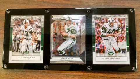 NEW YORK JETS 3 CARD PLAQUE DON MAYNARD JOE NAMATH JOHN RIGGINS OLD SCHOOL Cover