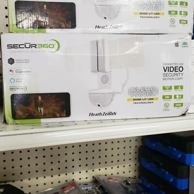 Heath Zenith Sercur360 WiFi LED Motion  Video Security Light HZ-9309-WH-G L6 - Image 1 of 4