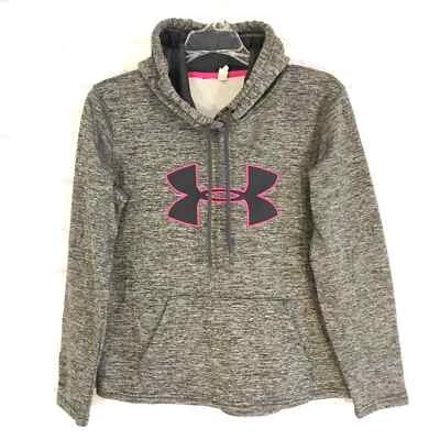 UNDER ARMOUR Mujer Talla Pequeña Pequeña Pequeña Sudadera Pullover Sudadera Gris y Rosa Foto 1 de 4