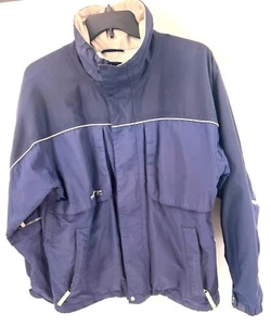VINTAGE BURTON TACTIC JACKET Mens Medium Full Zip Blue Snowboard Ski Hiking Coat - Picture 1 of 12