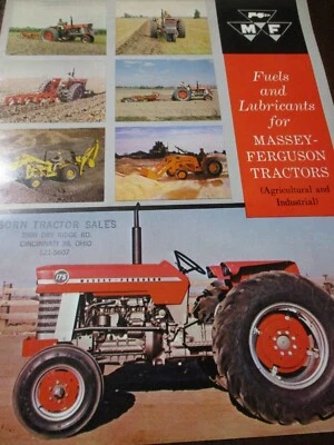 Combustibles y lubricantes para tractores Massey-Ferguson, folleto Foto 1 de 4