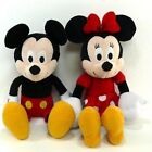 Pair: Mickey and Minnie Mouse plush stuffed animals 12" kohls cares