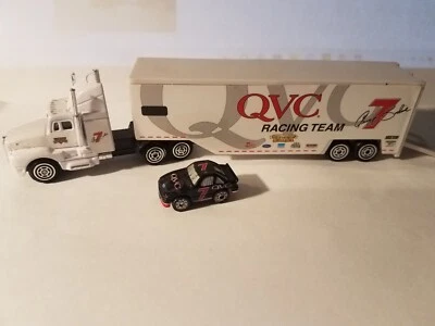 VINTAGE #7 GEOFF BODINE QVC RACING TEAM HAULER DE RACING CHAMPIONS Foto 1 de 4