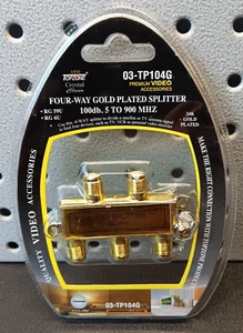 Divisor de video 4 vías chapado en oro 100db. Conector adaptador de 5 a 900 MHZ - Imagen 1 de 6