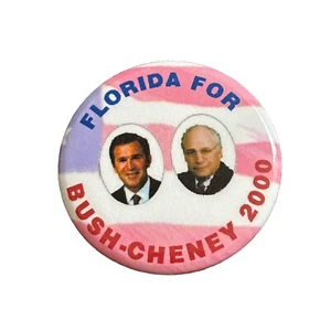 2000 George W. Bush for President Florida Pin 50 State 1.75" Button Cheney - Picture 1 of 2