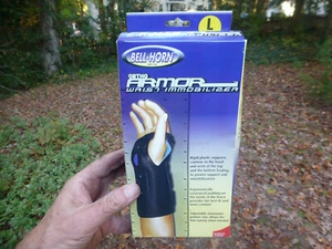 Bell-Horn Large Leftt Ortho Armor Handgelenk Wegfahrsperre schwarz maximale Unterstützung Bandage - Bild 1 von 3