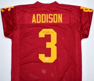 Jordan Addison Autographed Cardinal College Style Jersey - Beckett W Hologram - Picture 1 of 3