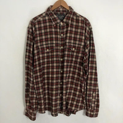 Vtg Y2K Abercrombie & Fitch Flannel Shirt Mens XL Gorpcore Outdoors Lumberjack - Image 1 of 4