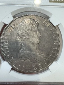 1822 PTS PJ Bolivia 8 Reales- NGC AU Details - Picture 1 of 4