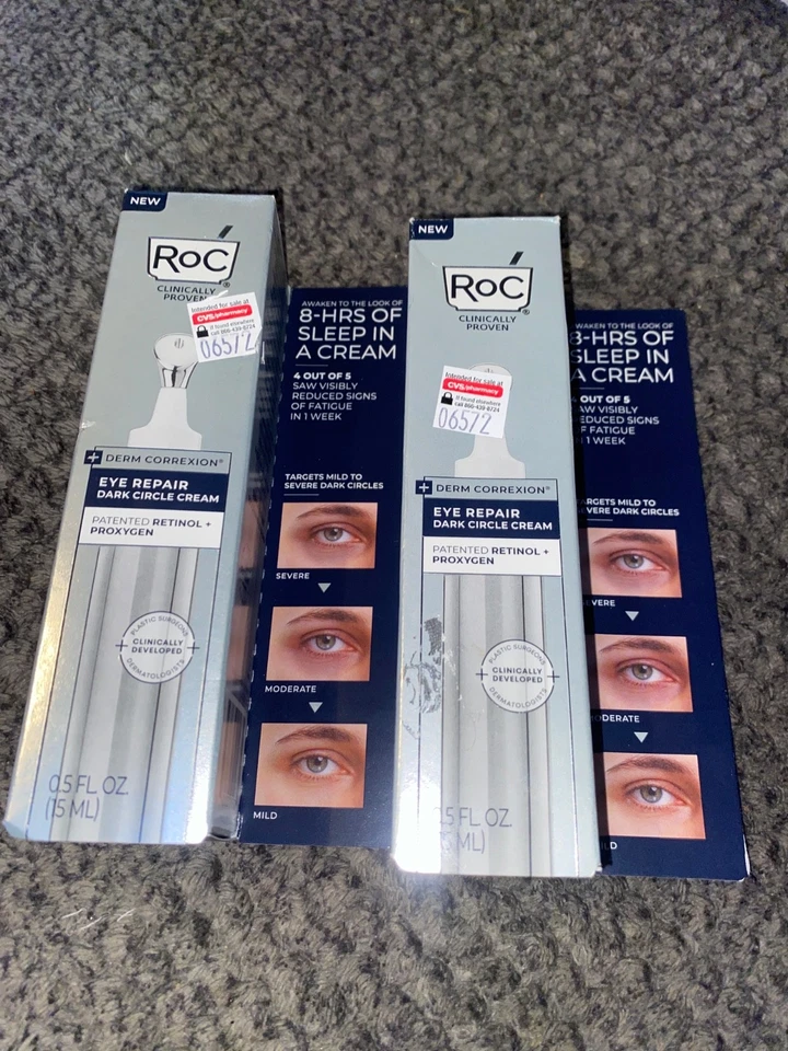 RoC Derm Correxion Eye Repair, Dark Circle Cream 15ml/0.5fl oz -Lot of 2! - Image 1 of 2