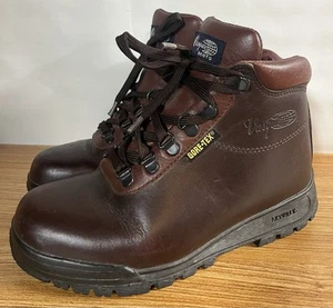 Vasque Sundowner Leather Hiking Boots Skywalk Men’s 6.5 M Gore-Tex Brown 7141 - Picture 1 of 12