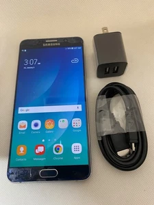 Smartphone Samsung Galaxy Note 5 SM-N920V 32GB Verizon/Desbloqueado Negro -JUSTO - Imagen 1 de 13