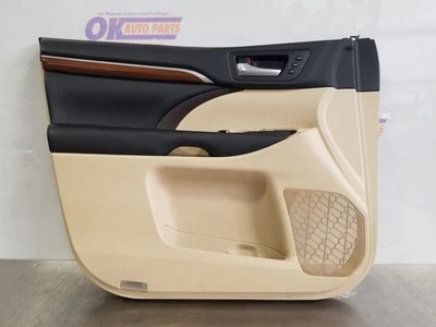 18 2018 TOYOTA HIGHLANDER LIMITED FRONT DOOR TRIM PANEL TAN LEFT DRIVER - Imagem 1 de 4