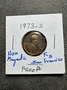 1973 S - Lincoln Memorial Penny - BU - GEM - Proof. Non Magnetic. - Picture 1 of 6