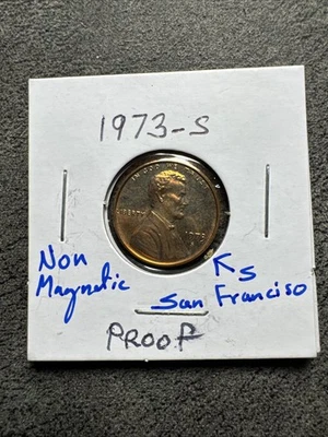 1973 S - Lincoln Memorial Penny - BU - GEM - Proof. Non Magnetic. - Image 1 of 4