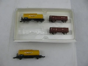 176| Minitrix 219911 / 11602-05 Güterwagen H. F. Wiebe - lesen - Bild 1 von 6