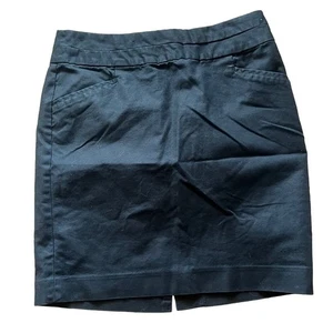 Falda lápiz Banana Republic talla 4 negra elástica carrera bolsillos - Imagen 1 de 5