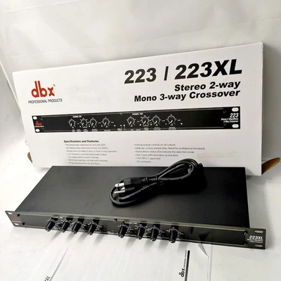DBX 223XL Stereo 2-Way/Mono 3-Way Crossover Rack Mountable US NEW - Image 1 of 4