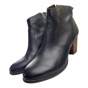 Botas al tobillo Lands End Harris de cuero para mujer "negras" talla 10 - Imagen 1 de 12
