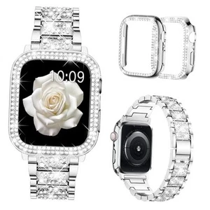 Compatible avec Bracelet Apple Watch 38mm 40mm 41mm 42mm 42mm (Série 10) Argent - Photo 1 sur 7