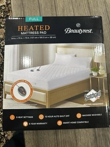 Beautyrest 3M Scotchgard Heated Mattress Pad - Electric Bed Warmer - Full Size - Picture 1 of 4