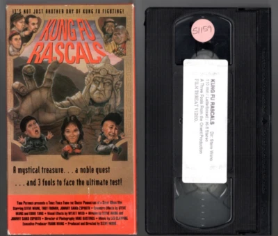 Kung Fu Rascals VHS OOP 1992 Film Threat York Home Video Claypool FIRST RELEASE - Image 1 of 4