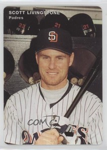 1995 Mother's Cookies San Diego Padres Scott Livingstone #11