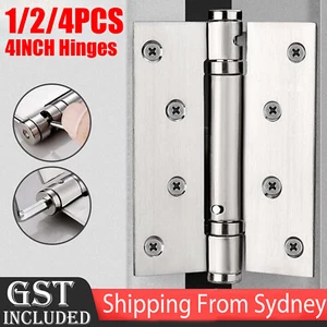 Stainless Steel Door Spring Hinges Single Action Adjustable Self Closing Spring - Picture 1 of 15