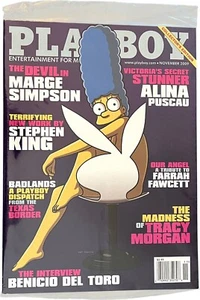 Playboy Magazine 2009 November Marge Simpson Factory Sealed - Imagen 1 de 4