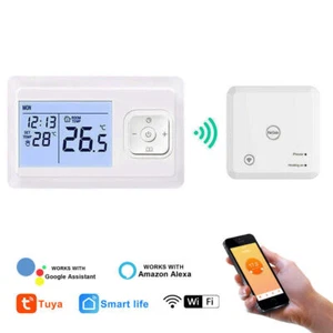 WiFi Smart Thermostat Temperature Controller Tuya Remote Control w/ RF Receiver - Picture 1 of 12