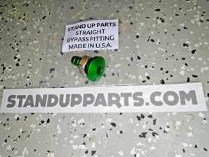 3/8" Bypass Fitting Diverter Pisser Super-Jet-Ski Sea-Doo Pwc Straight GREEN - Picture 1 of 2