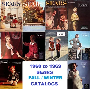 1960-1969 Sears Fall & Winter Catalogs on Disc - In PDF Format - Imagen 1 de 12