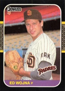 1987 Donruss Baseball Ed Wojna San Diego Padres #589 - Picture 1 of 2