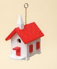 COUNTRY CHURCH BIRD HOUSE - RED Wren Chapel Weatherproof Poly USA Amish