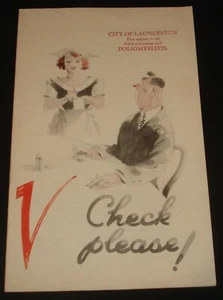 DE COLECCIÓN AÑOS 50 QUEENSLAND HEALTH DEPT CAFÉ RESTAURANTE FOLLETO DE CONSEJOS - Imagen 1 de 5