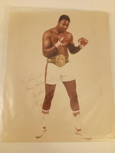 Larry Holmes 1985 Autograph Signed 8 X 10 Photo Dated 1985 Excellent Condition - Picture 1 of 3