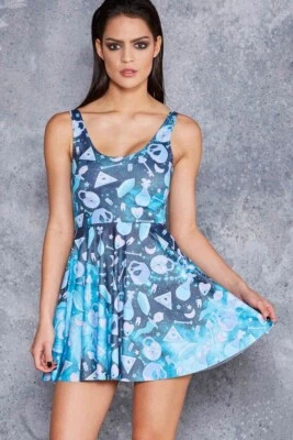 Vestido skatista BlackMilk Voodoo Galaxy Scoop tamanho X-Grande GG - Imagem 1 de 4