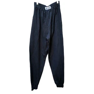 Vintage NOS w Tag Danskin Sportwear Womens Relaxed Fit Athletic Pants Black Sz L - Picture 1 of 5