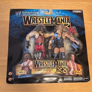 WWE WrestleMania X8 Kane vs Kurt Angle 2-Pack 2002 Jakks Sealed NOS Rare - Bild 1 von 24