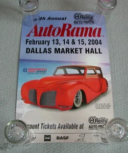 2004 AutoRama Dallas Poster~44th Annual TX Hot Rod Classic Car Show~GM O'Reilly - Picture 1 of 4