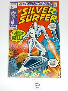 THE SILVER SURFER #17 THE SURFER MUST KILL 1970 BRONZE AGE MARVEL COMICS VG - Picture 1 of 18