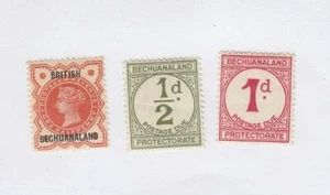BECHUANALAND PROTECTORATE (MK6977) # 10,J4-J5 VF-MH 1/2-1p POSTAGE DUES CV $18 - Picture 1 of 1