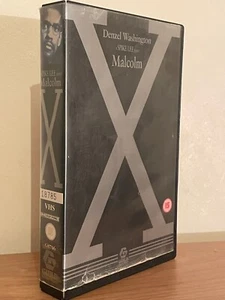 Malcolm X (1992, Spike Lee) Big Box VHS Tape Guild Home Video Denzel Washington - Picture 1 of 3