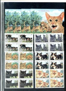 1999 CONGO - Block of 4+4 Sheets "GATOS, CATS, FELINOS, FAUNA" - Imagen 1 de 1