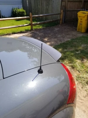 Mástil de antena de acero inoxidable negro corto de 7" radio AM/FM para AUDI TT 2001-2015 Foto 1 de 4